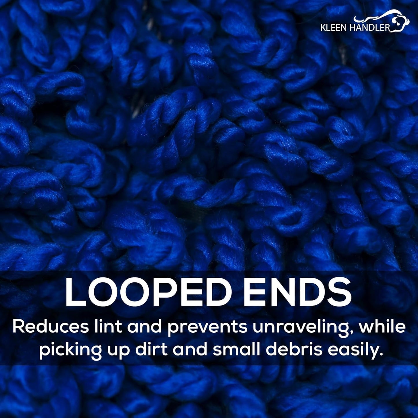 Kleen Handler 18 inch Microfiber Dust Mop | Small Washable Commercial Mop Head Replacement, Pack of 3