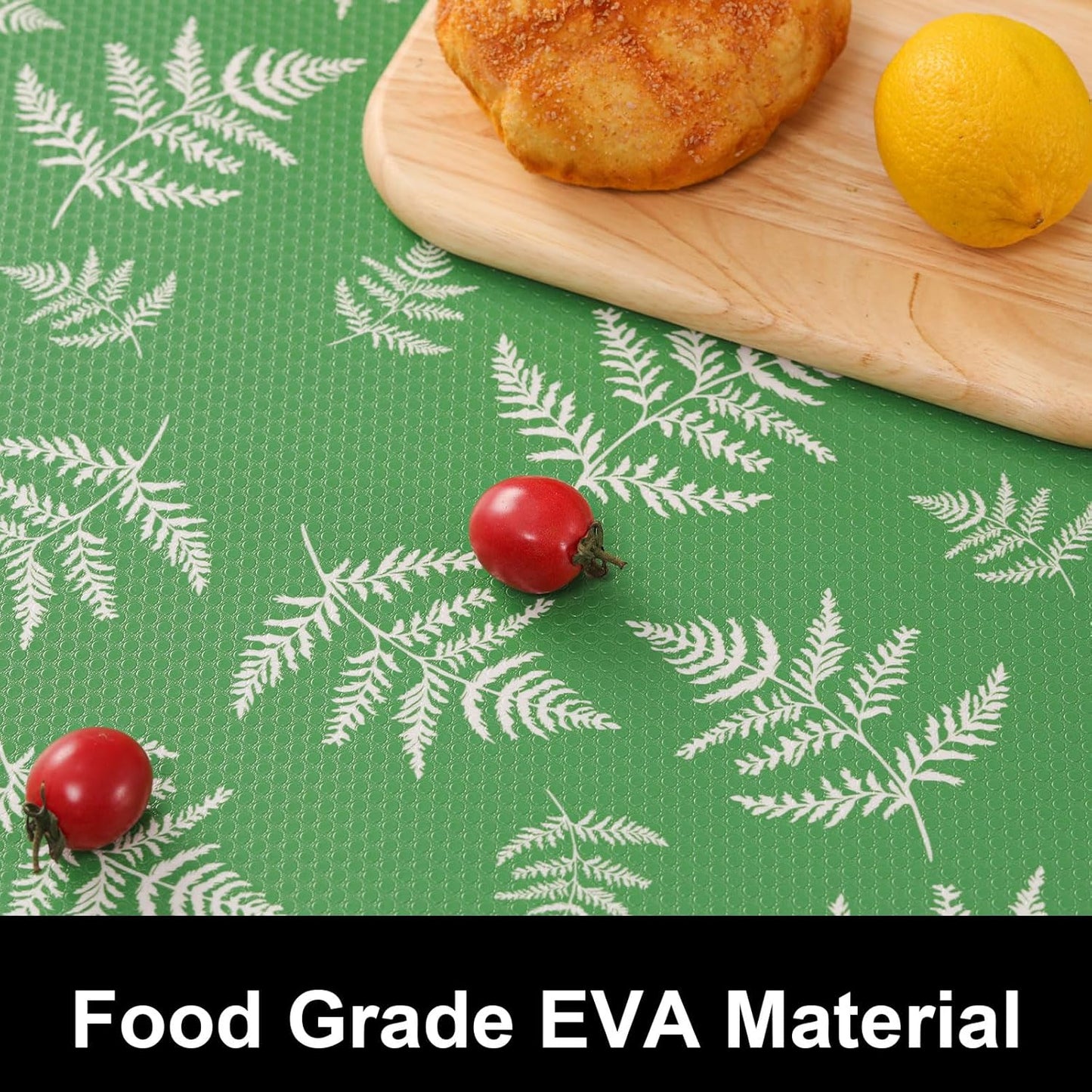 Cooyes Shelf Liner Drawer Liners, Shelf Liners for Kitchen Cabinets, Non-Adhesive Cabinet Liner, EVA Waterproof Non-Slip Refrigerator Liners for Kitchen Drawers