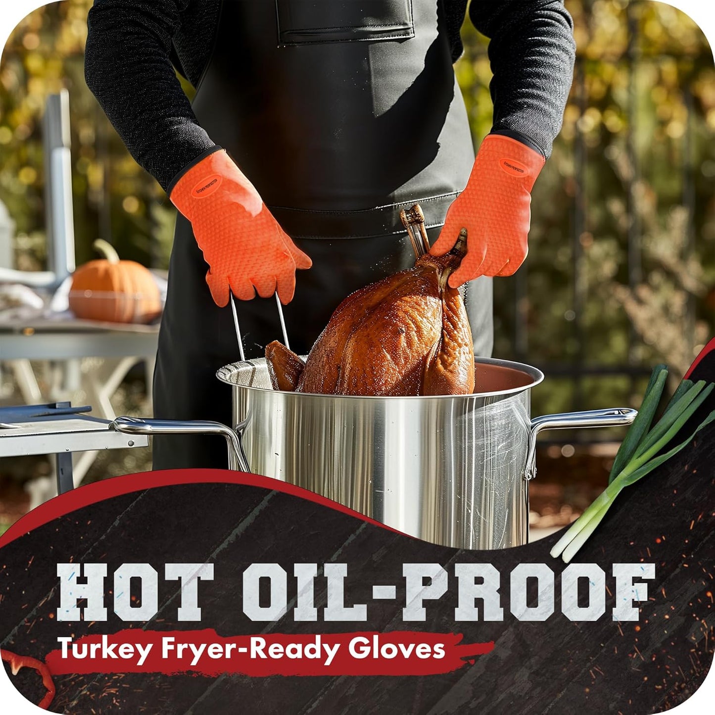 KITCHEN PERFECTION Silicone Smoker Oven Gloves -Extreme Heat Resistant BBQ Gloves -Handle Hot Food Right on Your Smoker Grill Fryer Pit|Waterproof Oven Mitts Grill Gloves |Superior Value Set+3 Bonuses