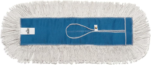 Nine Forty Industrial-Grade 48x5 Cotton Dust Mop Head Refills, Perfect Replacement for Busy Home, Gym, Industrial and Commercial Spaces, Heavy-Duty Mop for Janitorial & Housekeeping Needs - 1 Pack