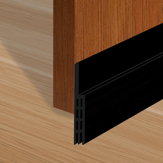 Adhesive Backed Door Draft Stopper – Silicone Under Door Sweep for Interior & Exterior Doors, Noise