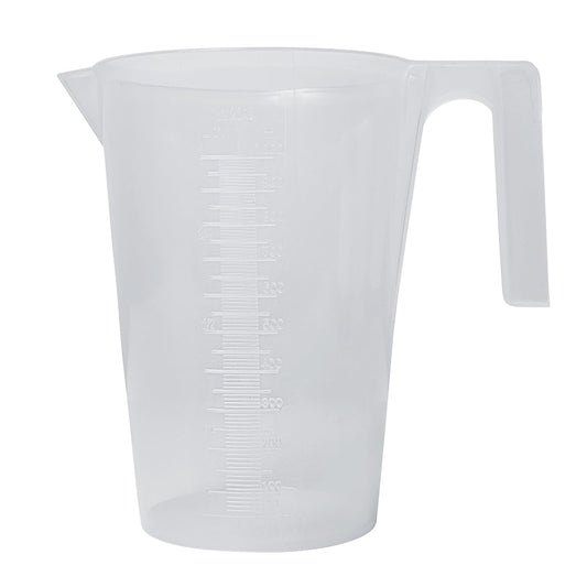 SP Bel-Art Tall Form 1000ml Polypropylene Graduated Pitcher, 10ml, Chemical-Resistant Measure Pitcher, Heat-Resistant to 121°C, Durable Shatterproof Design for Lab, Kitchen, and Industrial Use