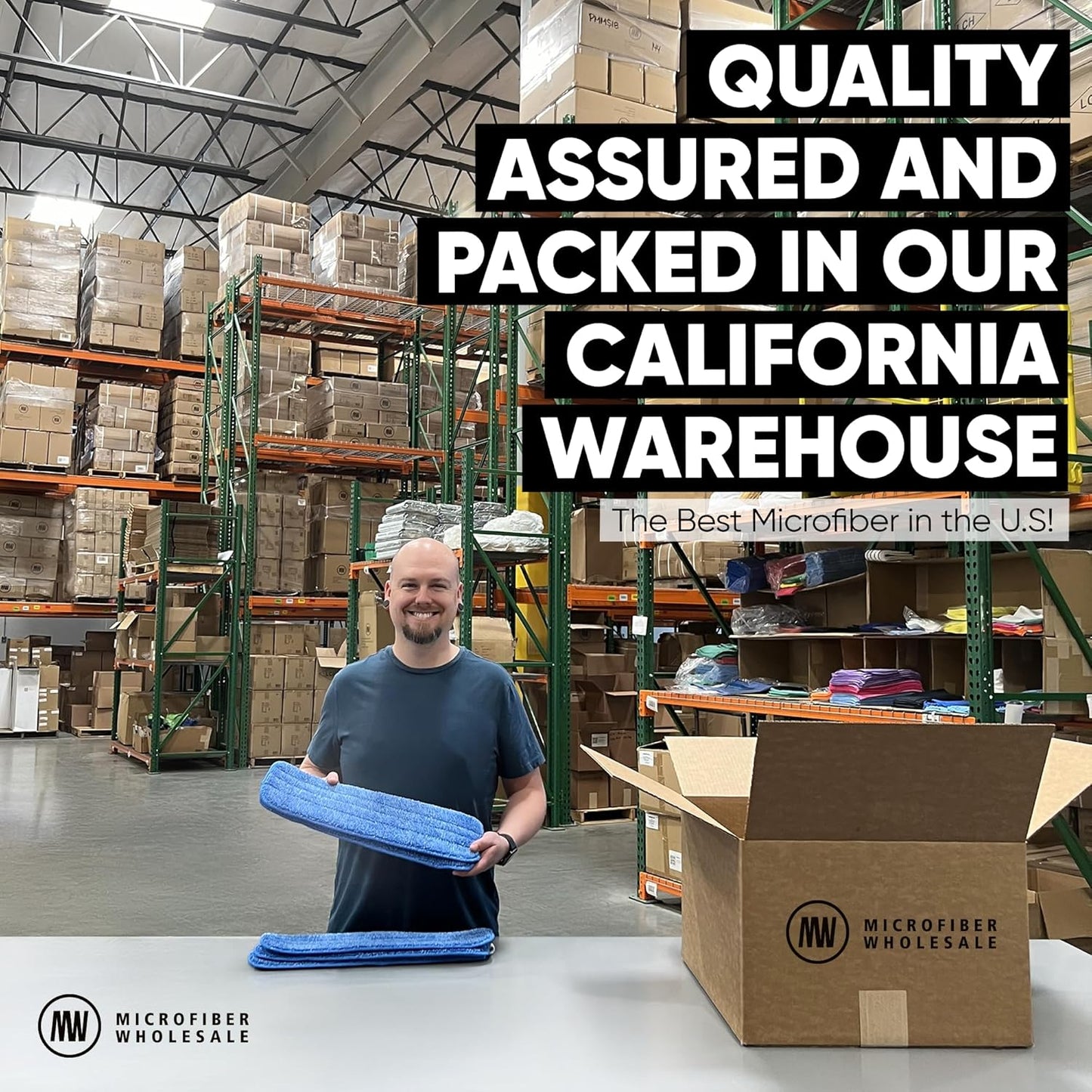 36" Microfiber Wet Mop Pad (3) - Microfiber Wholesale