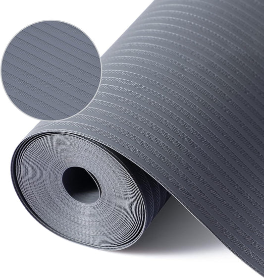Shelf Liners for Kitchen Cabinets, 12" x 120", Non Adhesive Shelf Liner, Non-Slip Kitchen Drawer Liners, Waterproof Durable Cabinet Liners for Shelves, Pantry, Dark Gray