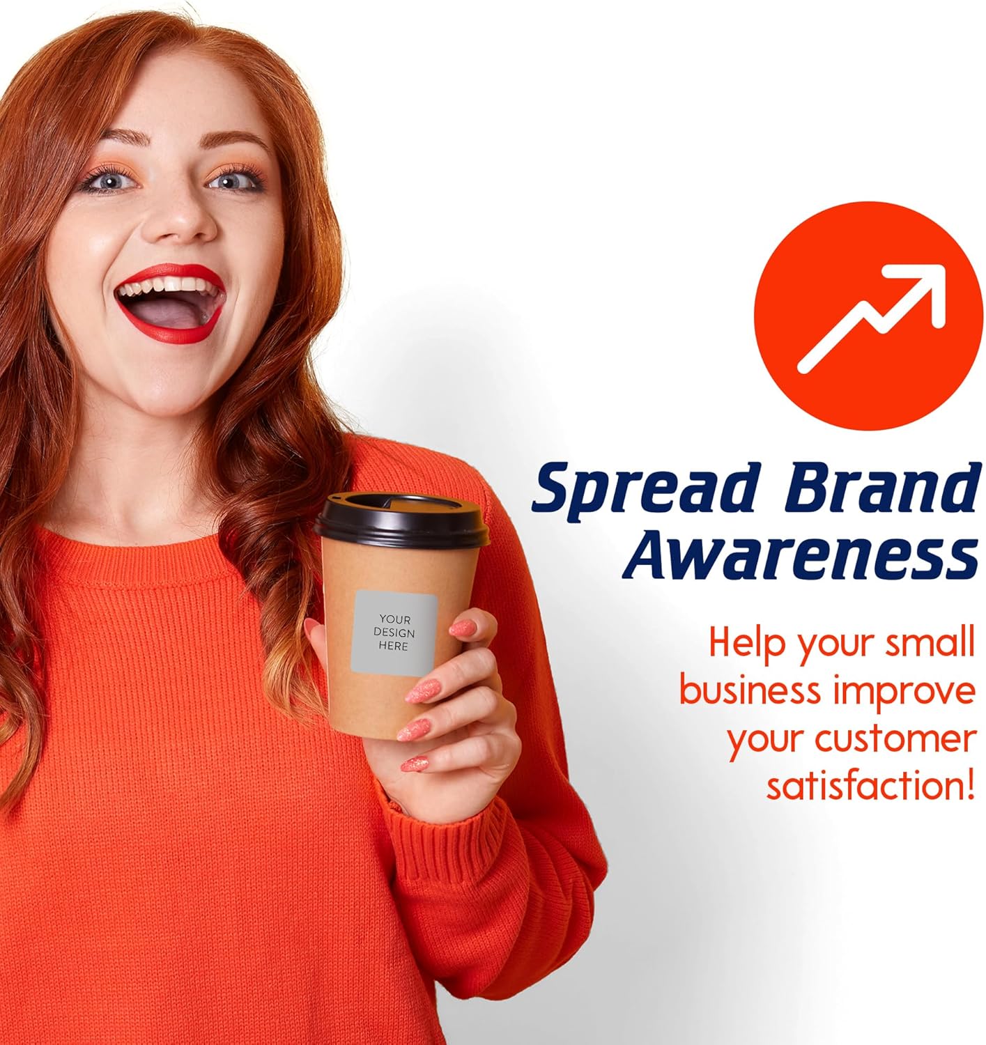 100 Custom Vinyl Stickers - Upload Your own Image, Text, Design, Logo - Personalized Logo Labels for Handmade, Packaging, Bottle, Jars, Candle, Brand Stickers (Gray, 2x2 Square)