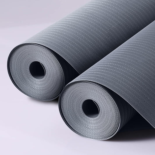 Shelf Liners for Kitchen Cabinets, 12" x 240" x 2Rolls, Non Adhesive Shelf Liner, Non-Slip Kitchen Drawer Liners, Waterproof Durable Cabinet Liners for Shelves, Pantry, Dark Gray