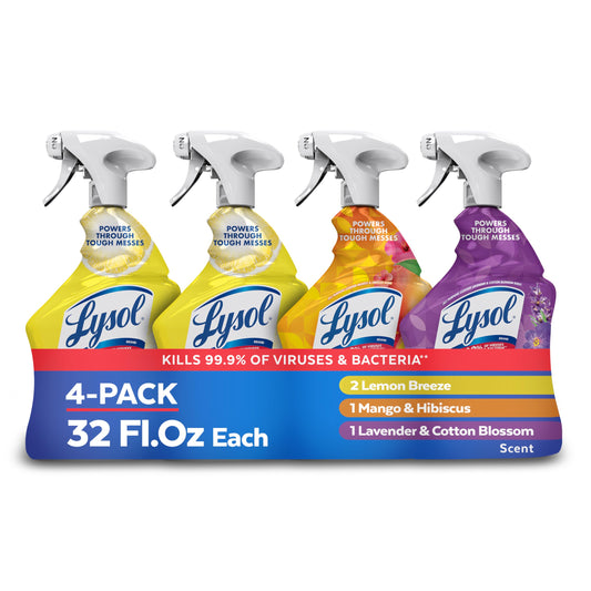 Lysol All Purpose Cleaner Spray, Multi-Purpose Disinfecting Spray, Kitchen & Bathroom Cleaner