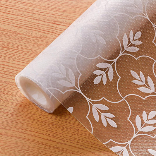 Cooyes Shelf Liners for Kitchen Cabinets Waterproof & Oil-Proof Kitchen Cupboard Mats Non-Slip Drawer Mats EVA Material Non Adhesive Fridge Liner for Shelves