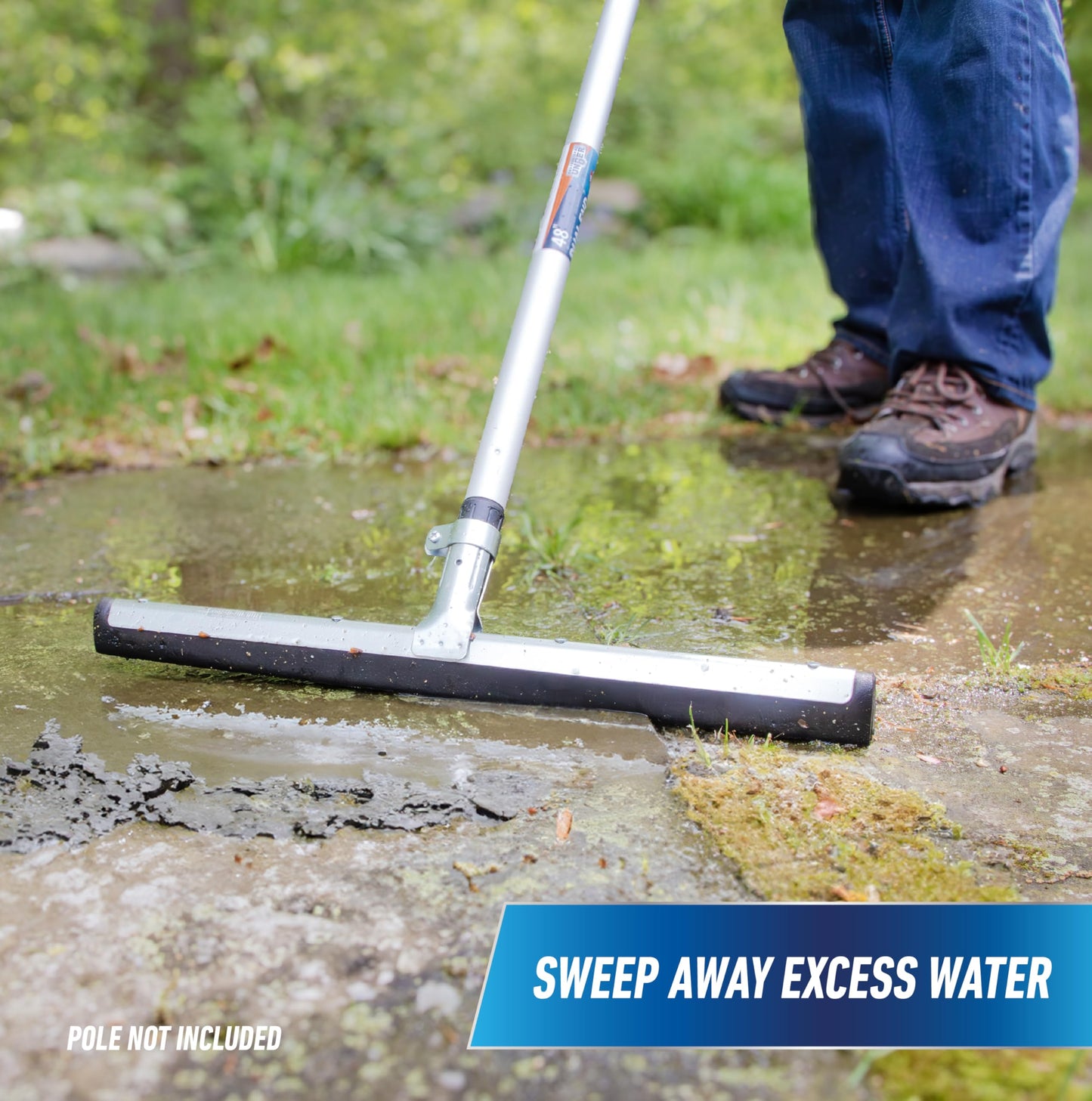 Unger AquaFlex 18" Floor Squeegee, Uneven Surface, Professional