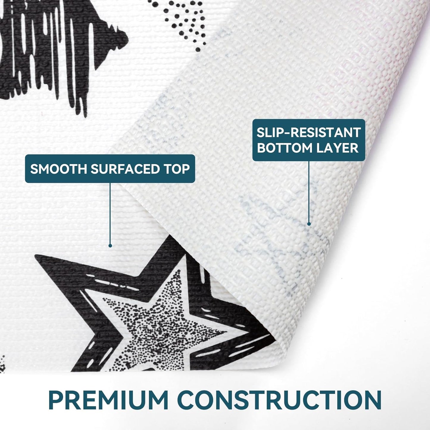 Shelf Liner 18" W x 384" L Long Non Adhesive Kitchen Drawer Liner, Waterproof Shelf Liner Durable Anti-Slip for Kitchen Cabinets