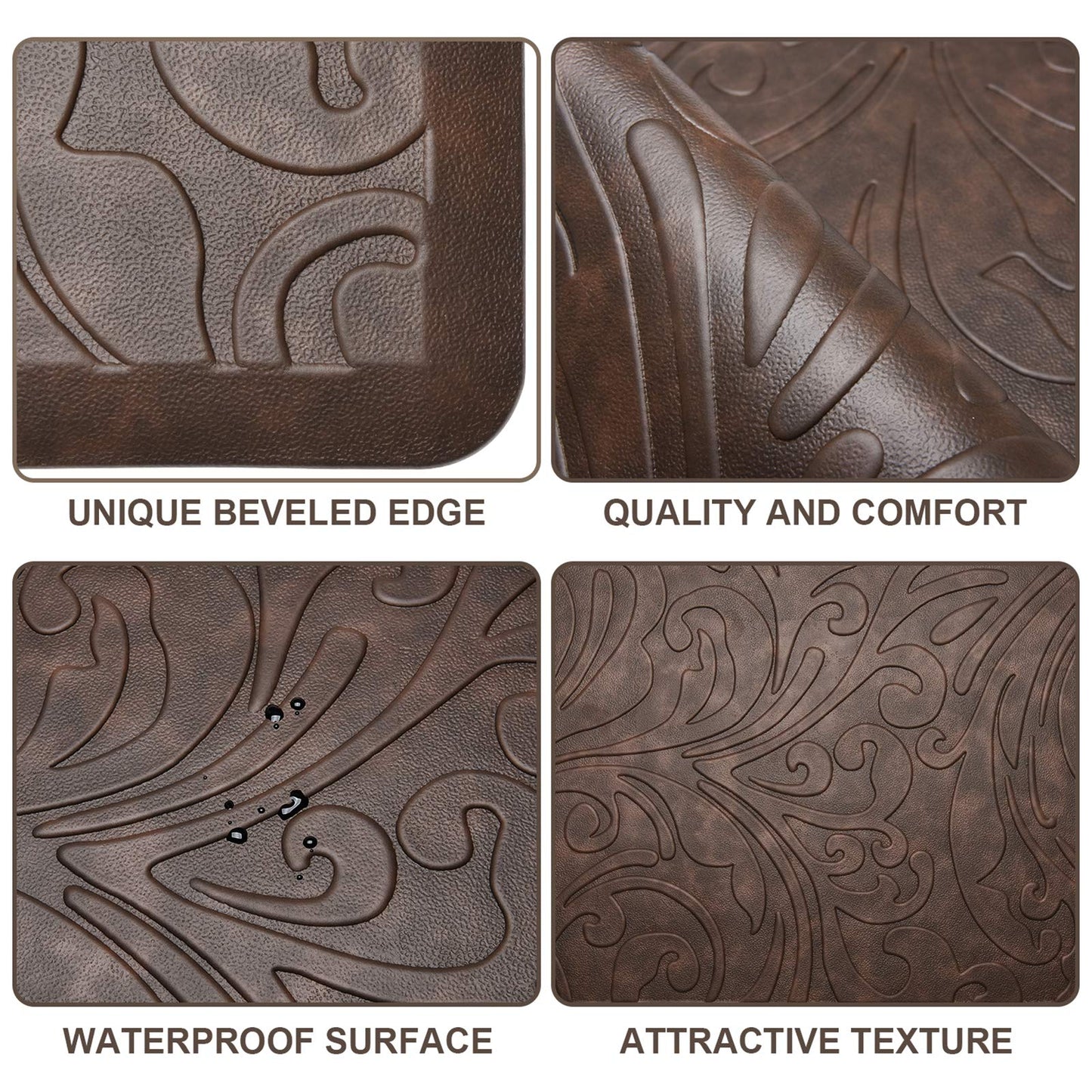 Kitchen Mat Cushioned Anti-Fatigue Comfort Standing Mat Rug for Home,Office