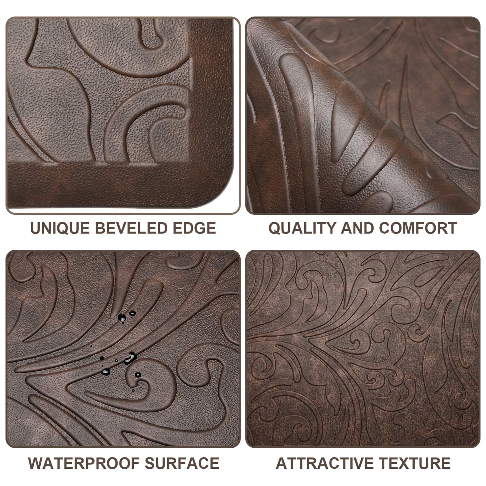 Kitchen Mat Cushioned Anti-Fatigue Comfort Standing Mat Rug for Home,Office