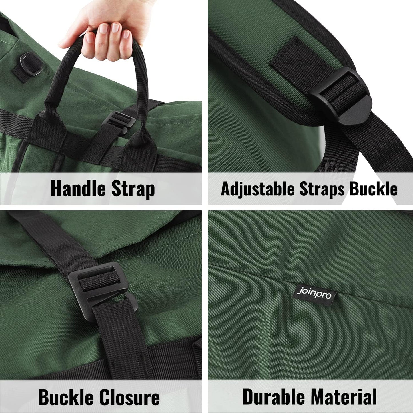 Laundry Bag Backpack, 125L Extra Large Travel Laundry Bags with Shoulder Straps, Adjustable & Extendable Design, Laundry Hamper Bag with 3 Pockets for Laundromat, College, Travel