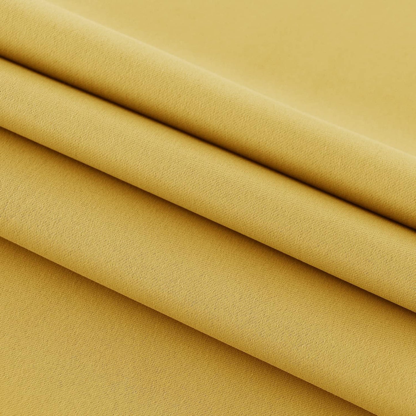 DWCN French Door Curtains – Rod Pocket Thermal Blackout Curtain for Window/Patio Doors/Doorways/Classroom/Kitchen for Privacy, 23W by 72L Inches, 1 Panel with Tieback, Yellow