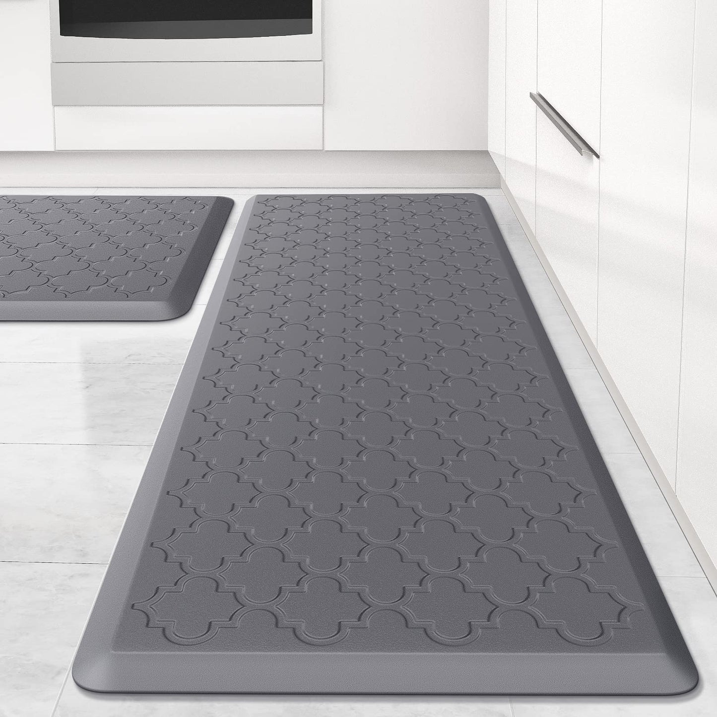 Kitchen Mat 2 PCS Cushioned Anti-Fatigue Floor Mat Standing Mat for Kitchen