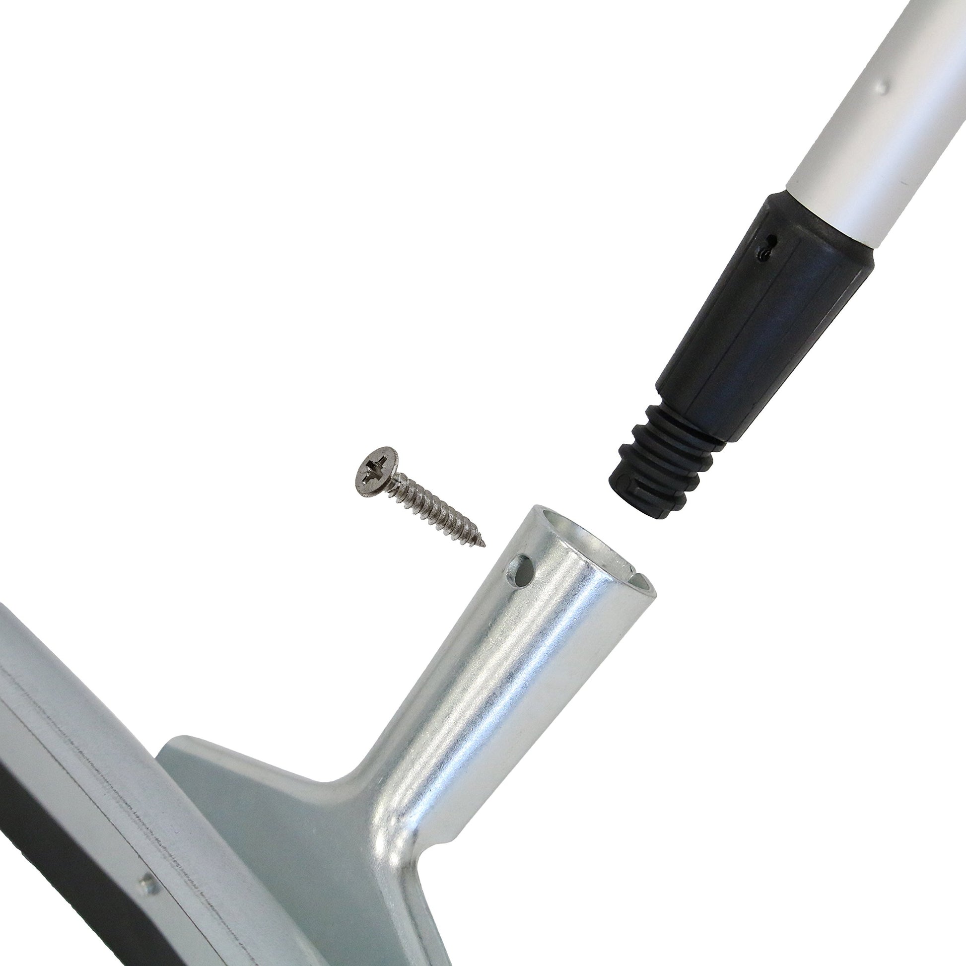 Unger Professional AquaDozer Max Kit, 36” Smooth Surface Curved Floor Squeegee and 48” Dual End