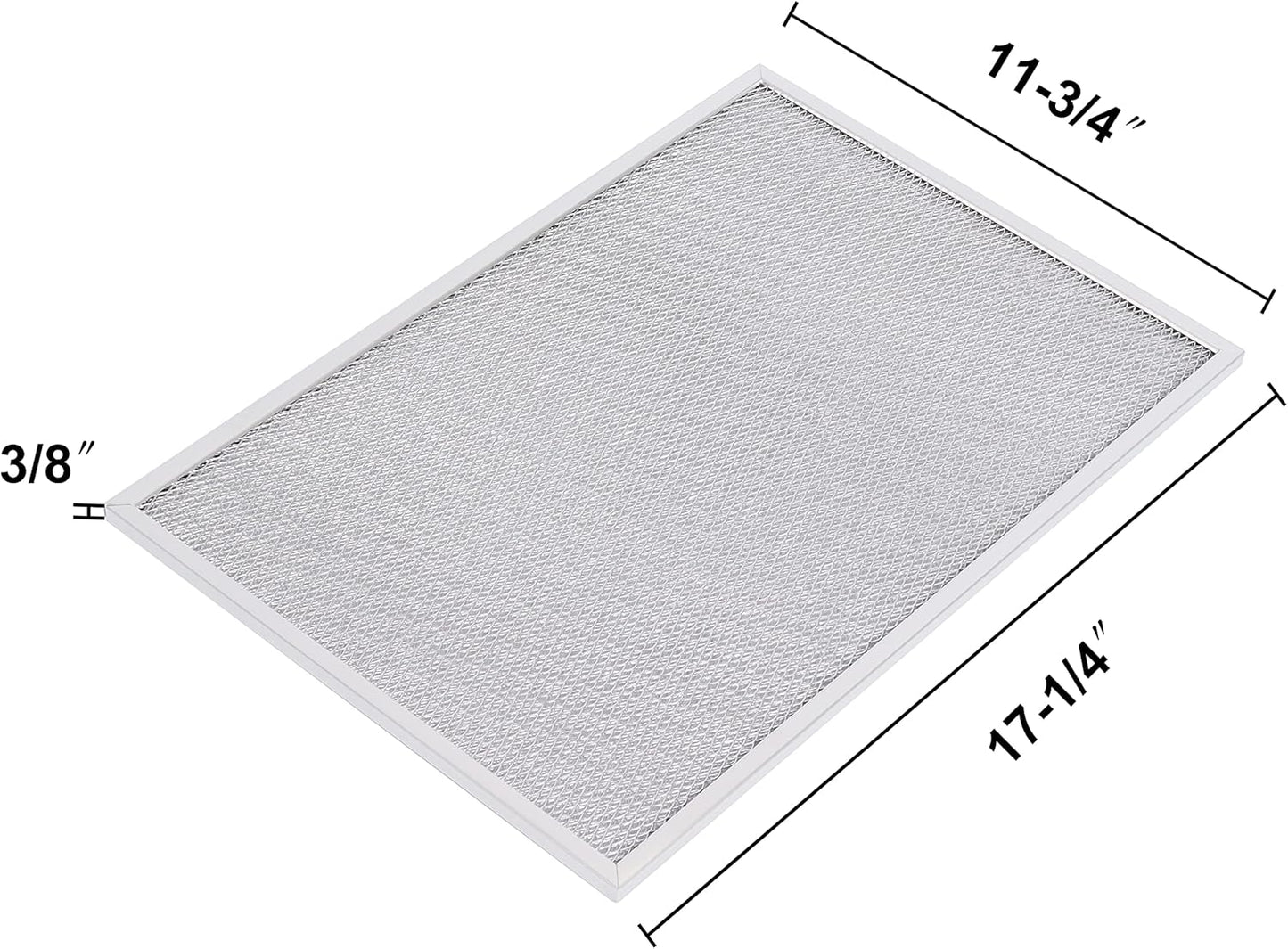 Wadoy BPS1FA36 Range Hood Filter 11-3/4" X 17-1/4" X 3/8", 2 Pack Aluminum Mesh Grease Range Hood Filter with Blue Protective Film (?�‚?�š?�§ ?�›?�ž ?�­?�¨?�«?�§ ?�¨?�Ÿ?�Ÿ) Compatible with Broan Nutone 99010300E