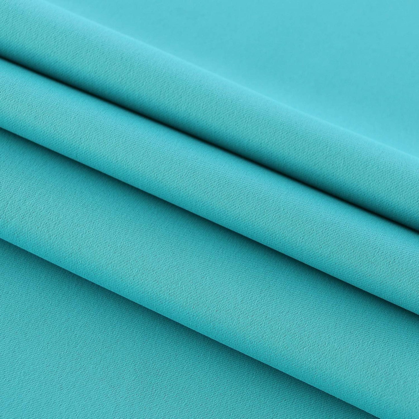 DWCN French Door Curtains – Rod Pocket Thermal Blackout Curtain for Doors with Glass Window, Kitchen and Patio Doors for Privacy, 36 X 72 Inches Long, 1 Curtain Panel with Tieback,Turquoise