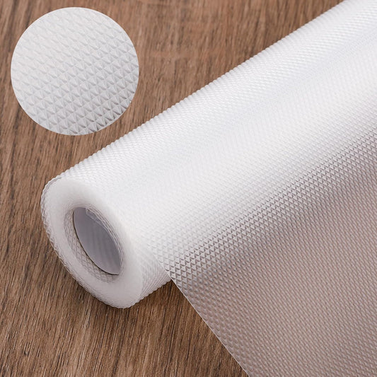 Shelf Liners for Kitchen Cabinets Non-Adhesive, 17.7" W x 118" L x 0.02" T, Fridge Liners, Non Slip for Home and Kitchen Shelf, Drawer, Cabinet, Refrigerator, Dresser, Cupboard, RV (Argyle)