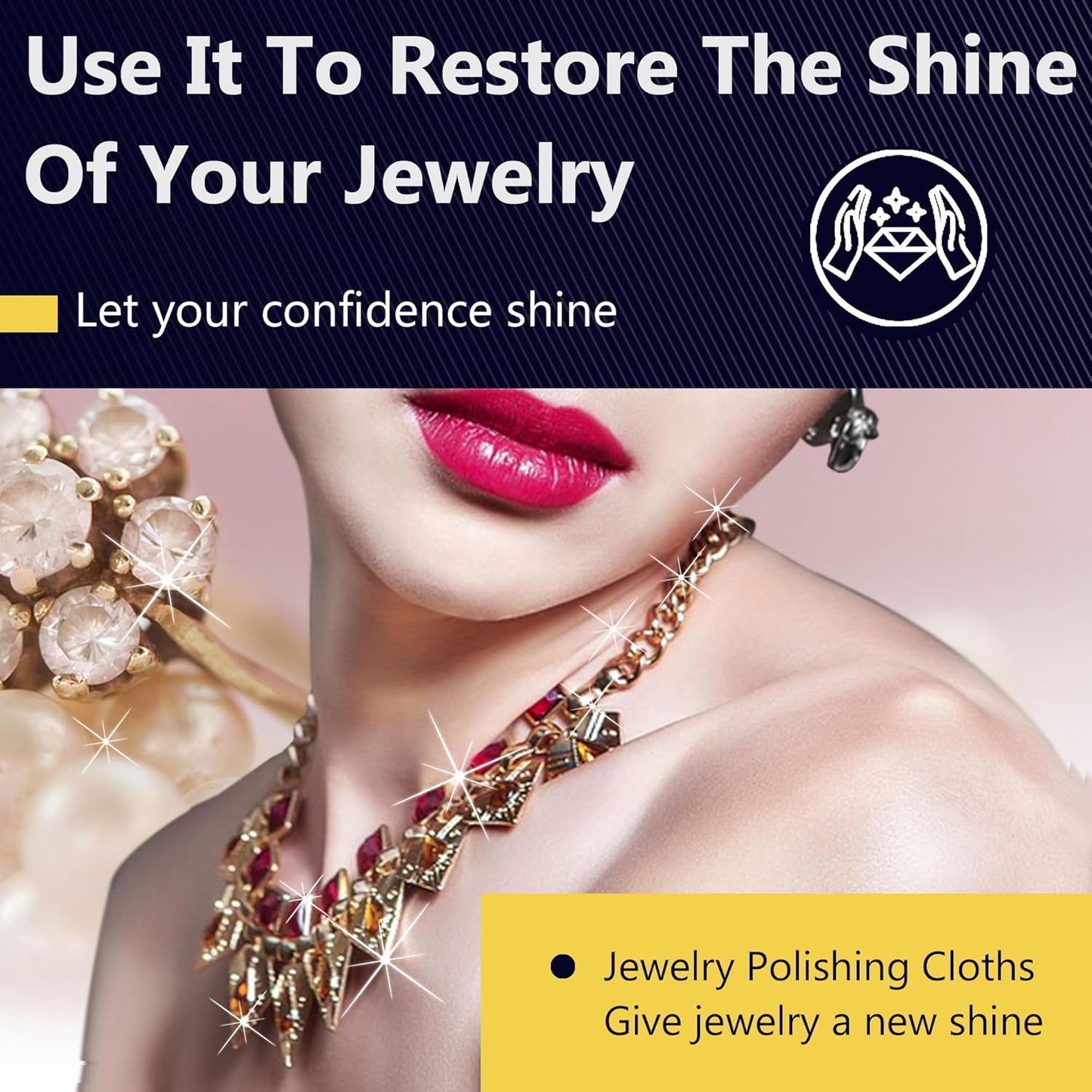 XIAOXINGYUN 10 PCS Silver polishing Cloth,Jewelry Cleaning Cloth for Sterling Silver, Multi-Layer Silver Jewelry Cleaner Cloth Keep Jewelry Cleaning and Shiny (6'' x 8''*10Pcs)…