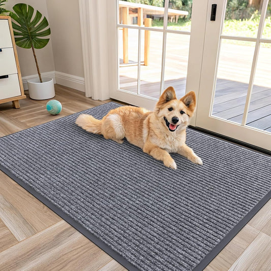 OLANLY Front Door Mat Indoor Outdoor Entrance, Waterproof Heavy Duty Doormat, Fade Resistant, Low