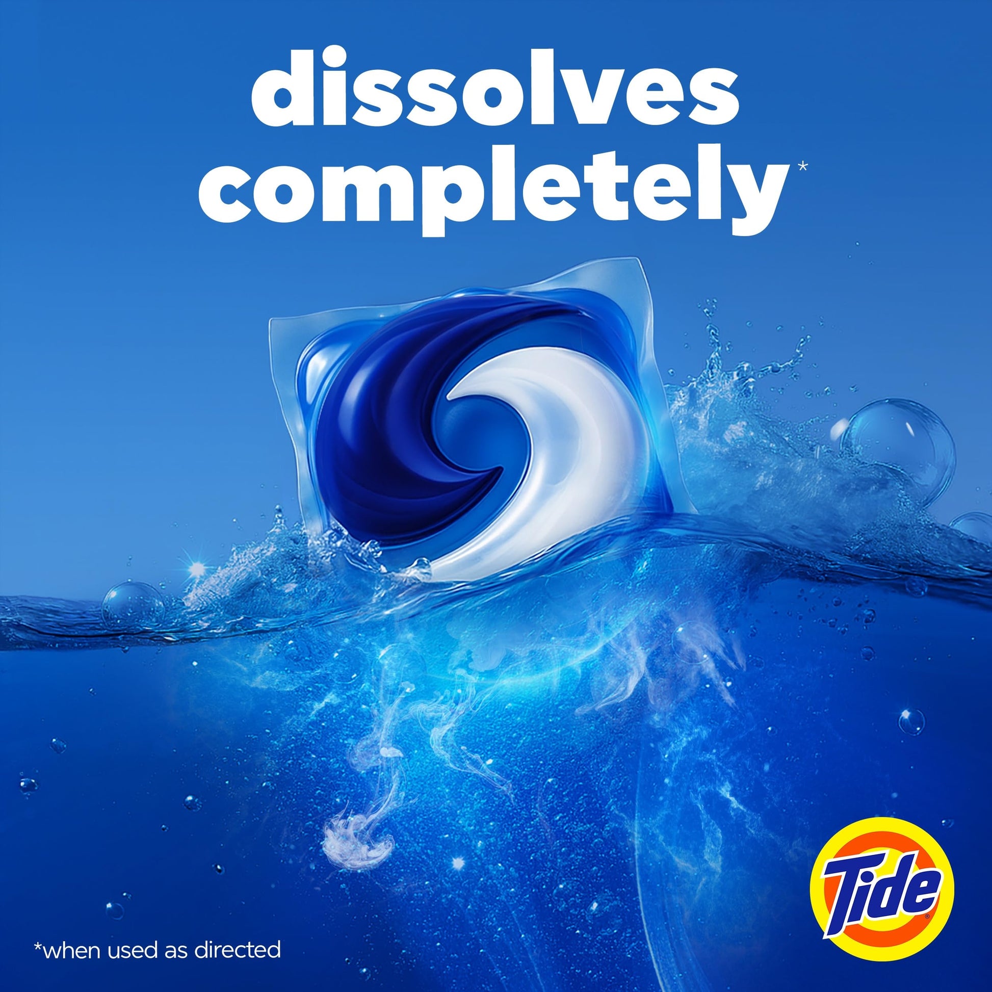 Tide PODS laundry detergent pacs, 3-in-1 Stain Remover, Odor Fighter, Color Protector, 42 Count, HE