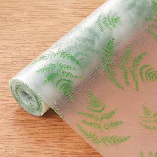 Cooyes Shelf Paper for Kitchen Cabinets Non Adhesive, Waterproof & Oil-Proof Kitchen Drawer Liner for Refrigerator Drawer Fridge Cupboard (23.6 Inch W x 354 Inch L)