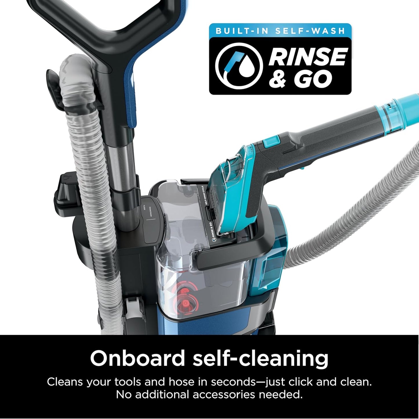 Shark CarpetXpert HairPro with StainStriker Upright Carpet, Area Rug & Upholstery Cleaner, Perfect for Pets & Hair Removal, Carpet Shampooer, 5 Cleaning Tools, Pet Cleaning Solution, Navy, EX304