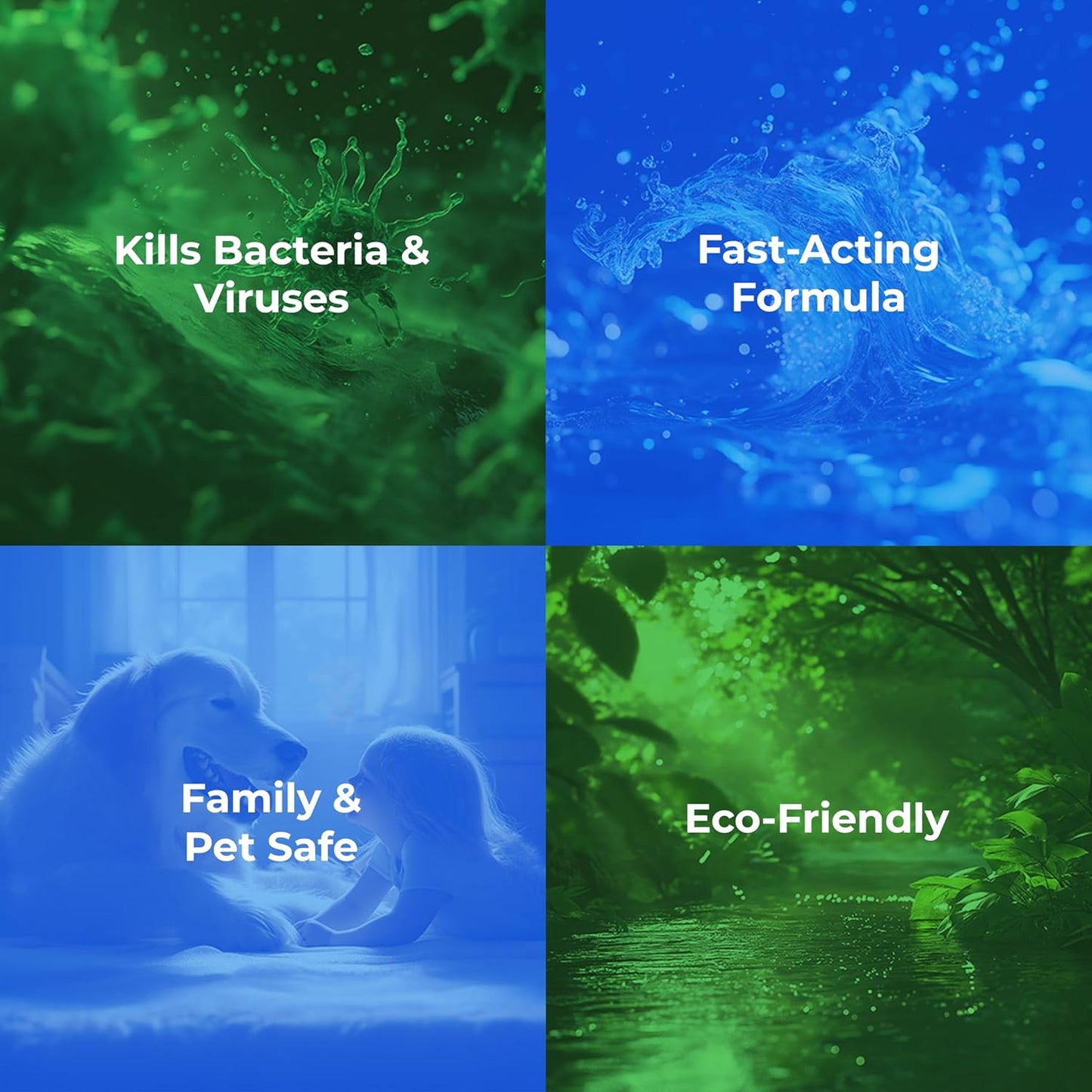 PureGreen24 Safe & Effective Disinfectant. Kills Deadly Germs including RSV COVID-19 Norovirus MRSA Staph 2025 flu Bird flu Contains no toxic chemicals odorless child & pet safe 1 4oz spray bottle