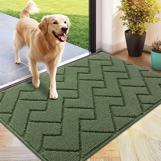 hicorfe Indoor Doormat,Front Back Door Mat Rubber Backing Non Slip Door Mats 24"x35" Absorbent