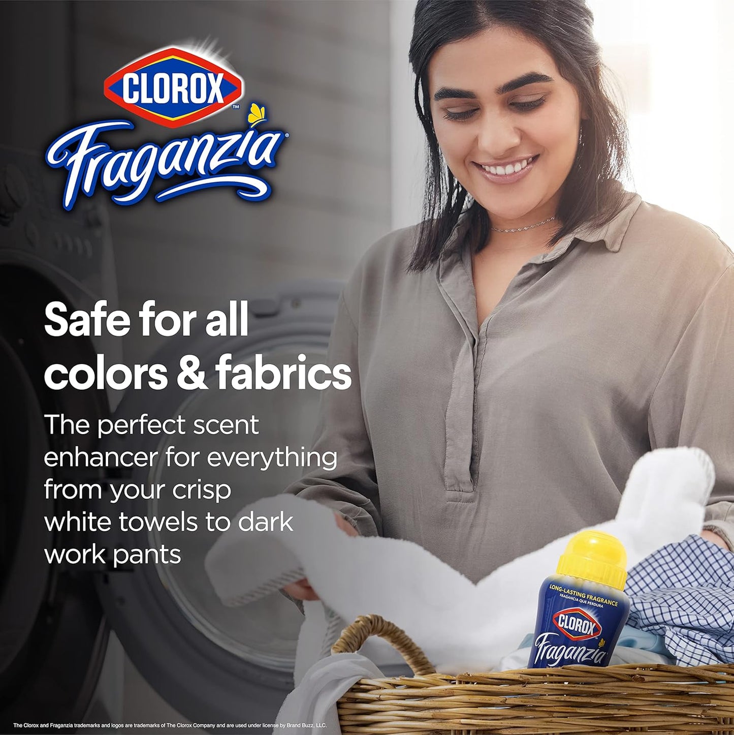 Clorox Fraganzia Laundry Scent Booster Crystals in Vanilla Scent - Scented In-Wash Freshener Beads for Fresh, Clean, Great Smelling Clothes and Linens, 18 Oz - 2 Pack