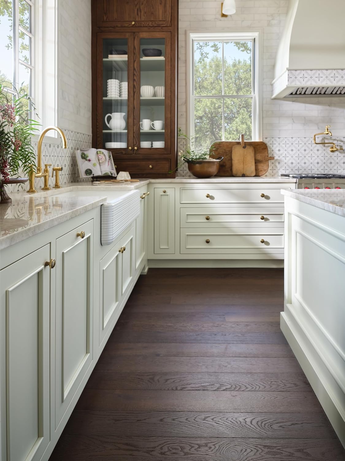 Rev-A-Shelf Pullout Trash Cans for Kitchen Cabinet, Dual 35 Qt Bins with 15" Wood Frame - Large Garbage Bin Containers for Home Waste Storage and Recycling