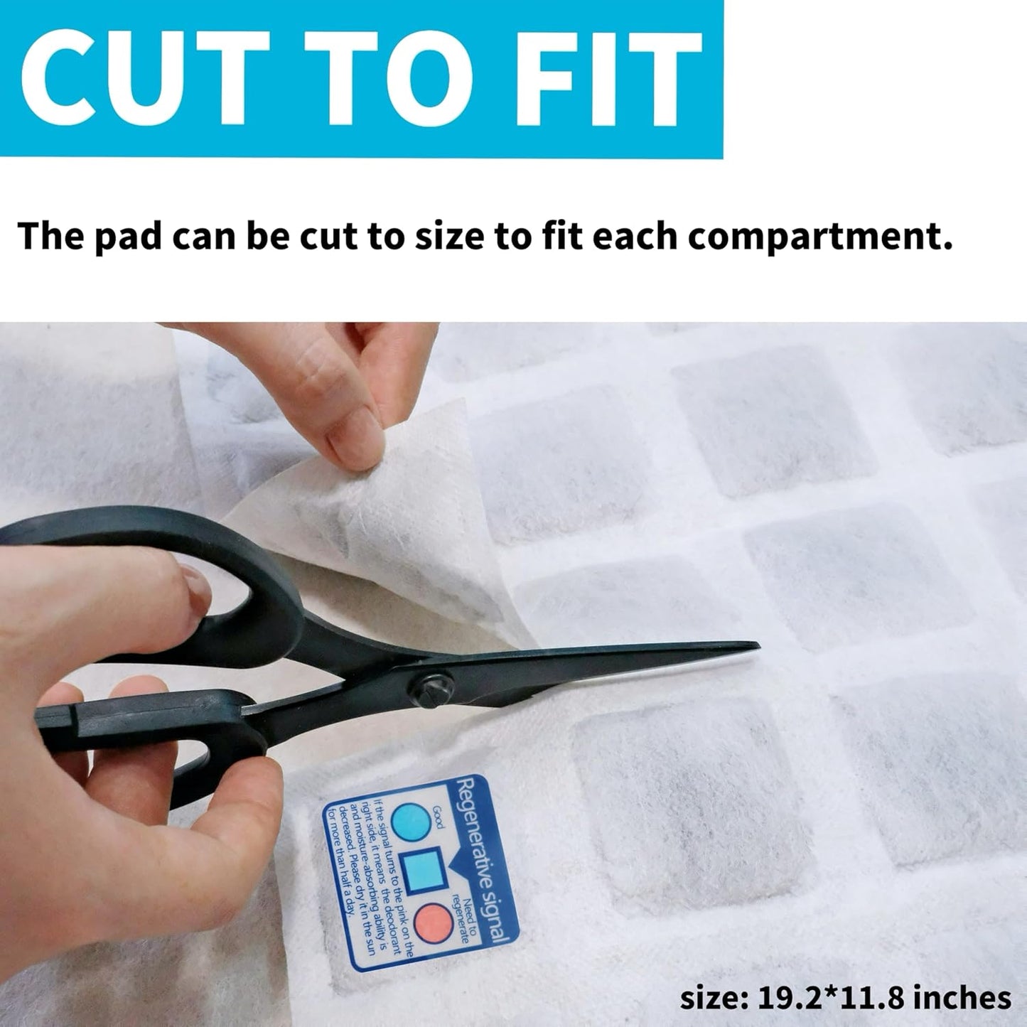 Refrigerator Deodorizer, Outperforms Baking Soda Fridge Deodorizer, Odor Eliminator for Fridge & Freezer, Refrigerator Air Freshener And Moisture Absorbers Pad (Single Pack)