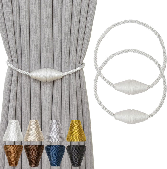 Magnetic Curtain Tiebacks 2 Pack Outdoor Rope Curtain Tie Backs Decorative Window Treatment
