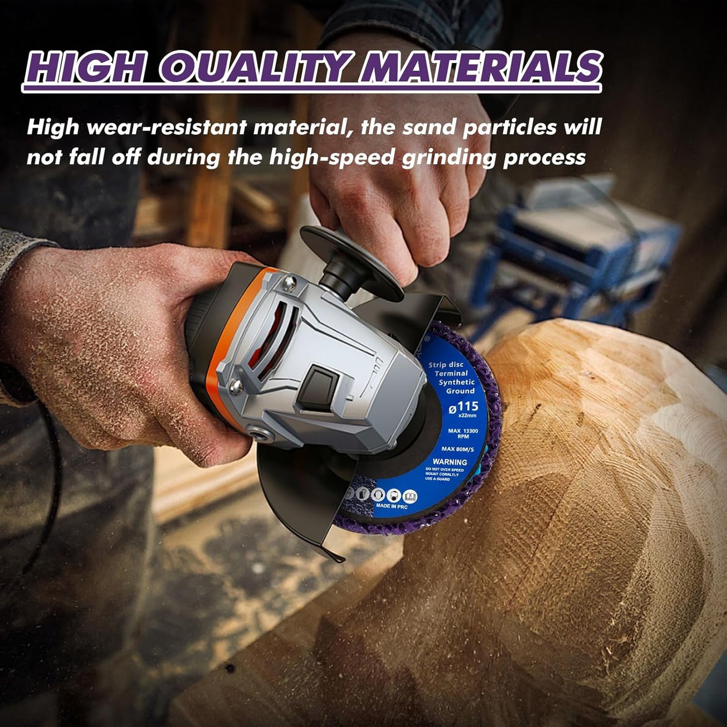 7 Pack Paint Eater Strip Disc Angle Grinder Rust Removal Disc Paint Stripper for Metal Paint Stripper Tool Rust Remover Angle Grinder Attachments Abrasive Wheels & Discs (4-1/2" x 7/8")