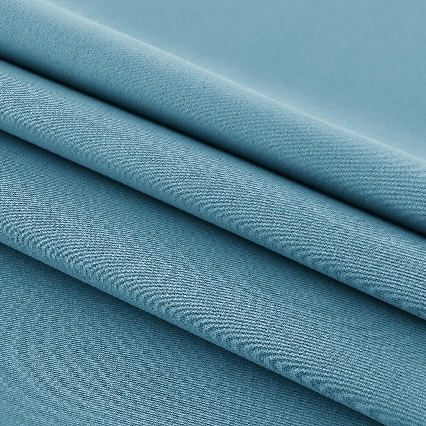 DWCN French Door Curtains – Rod Pocket Thermal Blackout Curtain for Doors with Glass Window, Kitchen and Patio Doors for Privacy, 54 X 72 Inches Long, 1 Curtain Panel with Tieback, Stone Blue