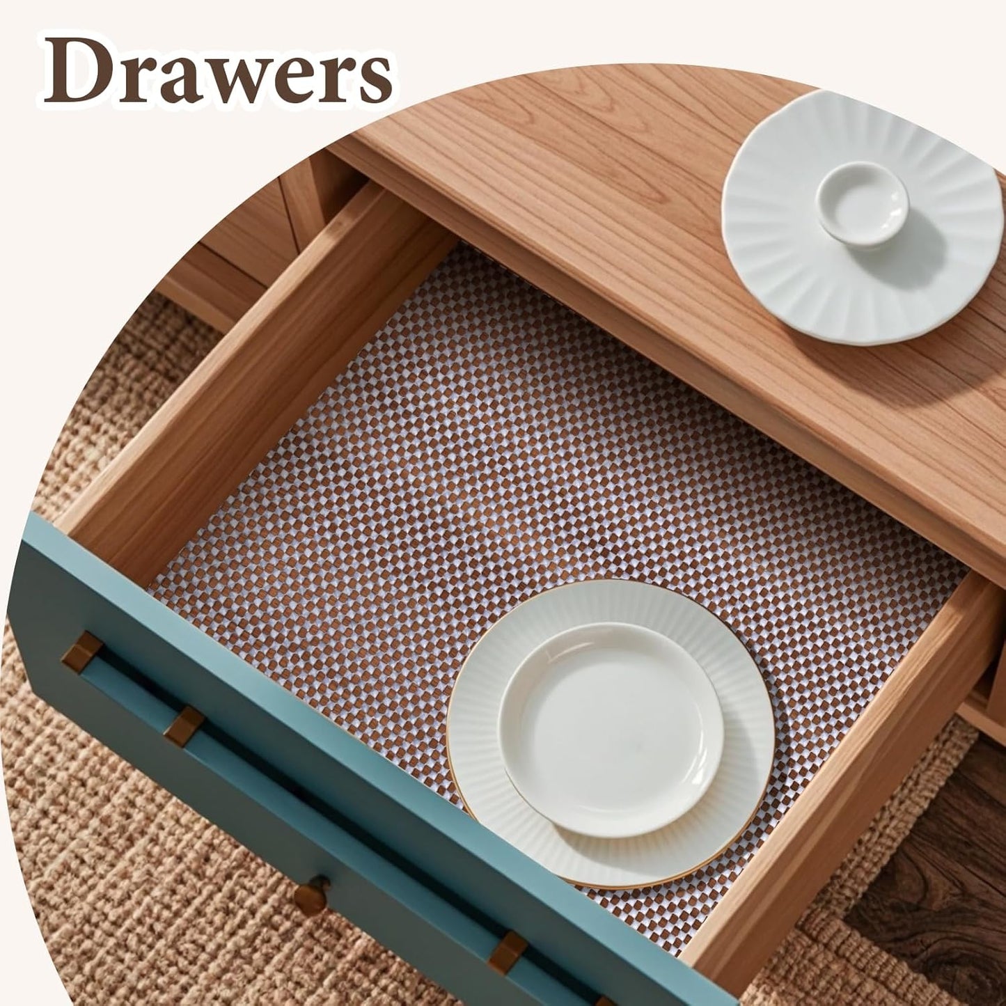 Shelf Liners for Kitchen Cabinets Non Adhesive Shelf Liner Paper Non-Slip Thickened Drawer Liner Easy to Clean for Tool Box Refrigerator Grey 11.8 x 118 in