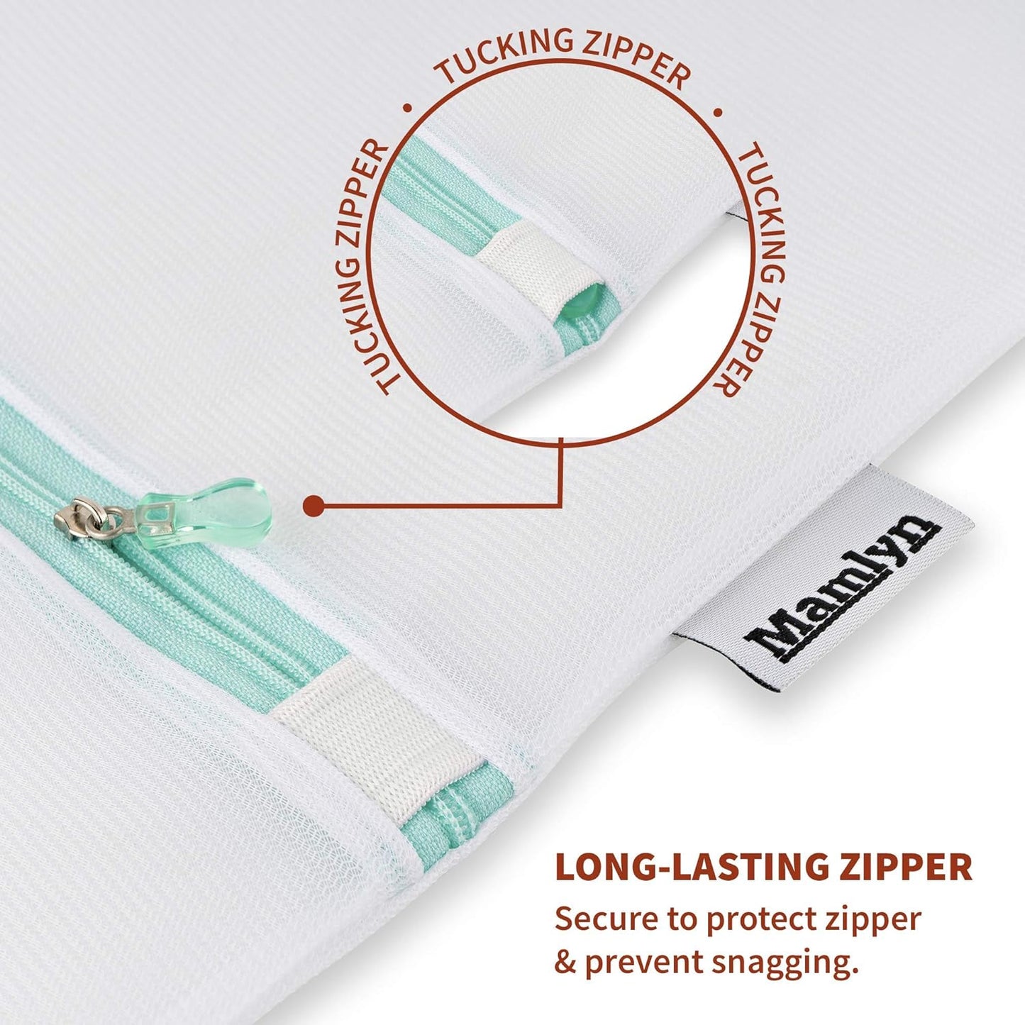 Mesh Laundry Bag for Delicates, Wash Bag for Underwear and Lingerie, Makeup Organizer Bag (2 Medium)