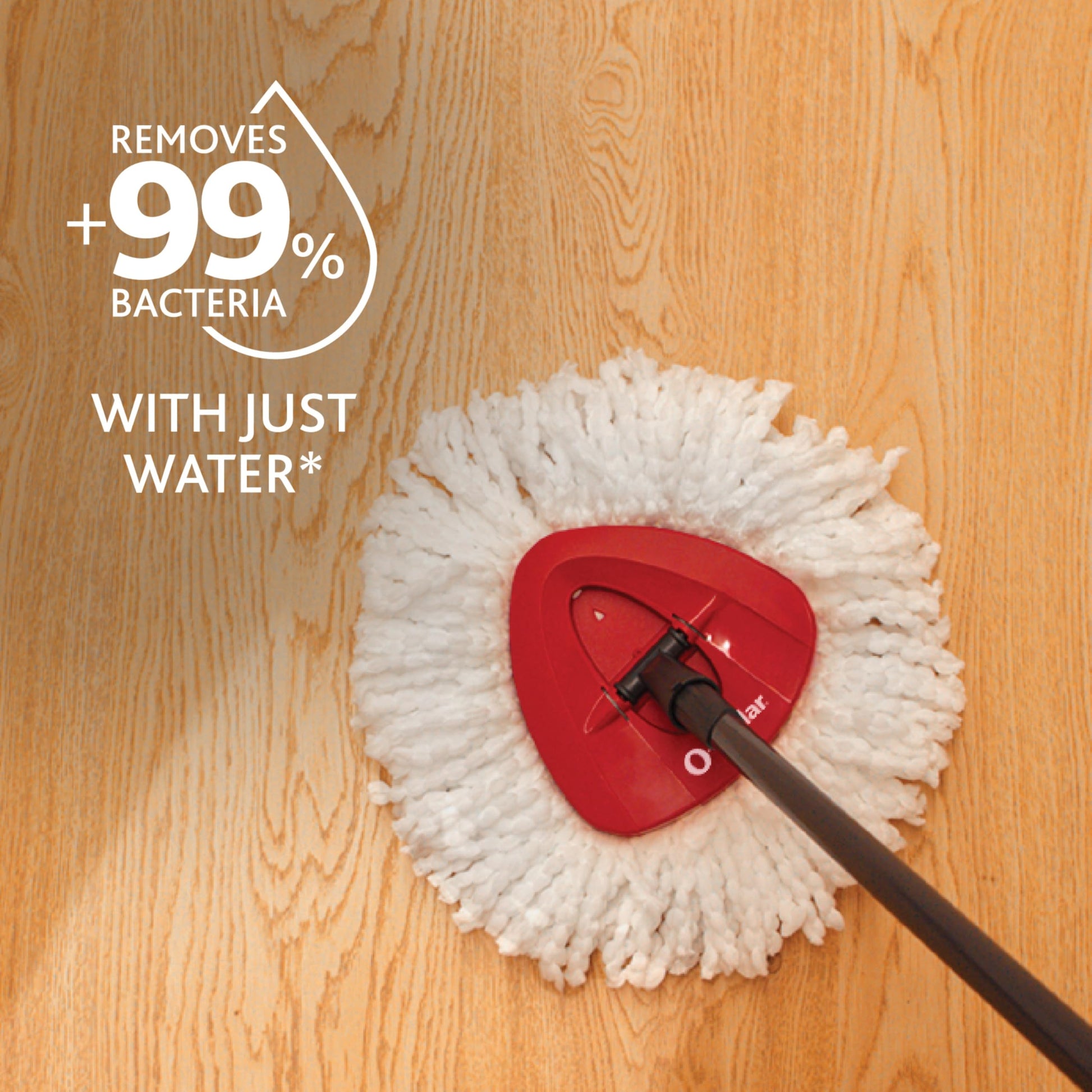O-Cedar Easywring Microfiber Spin Mop & Bucket Floor Cleaning System + 3 Extra Refills (4 Refills