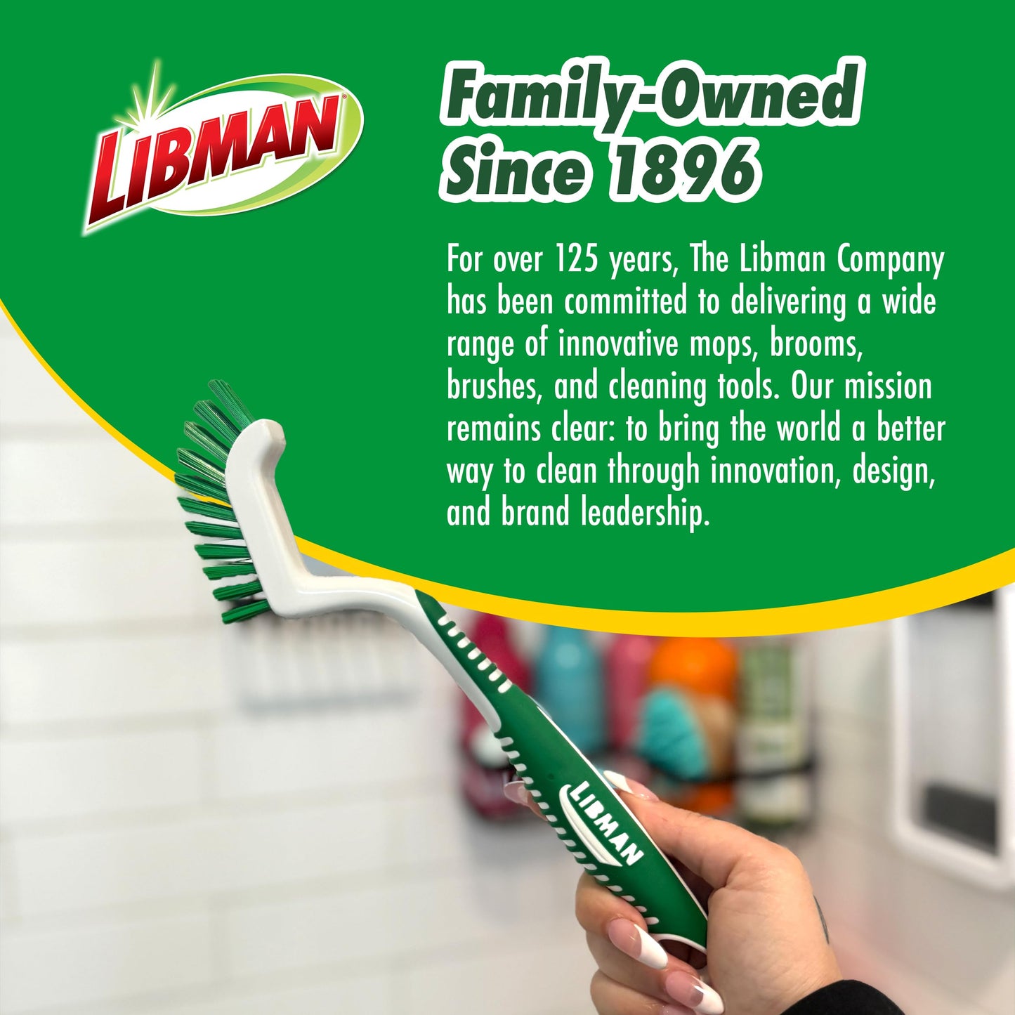 Libman Scrub Brush Kit | Cleaning Brush | Tile & Grout Brush | Small Scrub Brush | Power Scrub