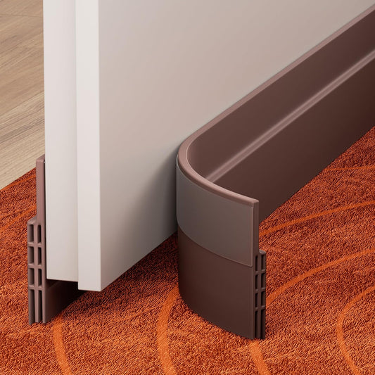 GroTheory 2 Pack Door Draft Stopper, Under Door Draft Blocker, Soundproof Door Sweep Weather