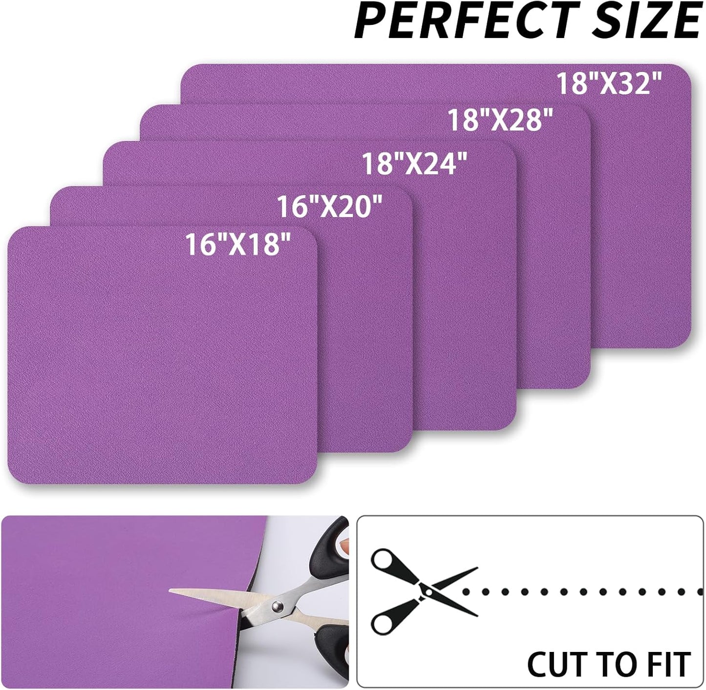 Dish Drying Mat for Kitchen Counter, Heat Resistant Drainer Mats with Non-slip Rubber Backed, Hide Stain Kitchen Super Absorbent Draining Mat, Easy to Clean Dish Rack Pad, Purple 16"x20"