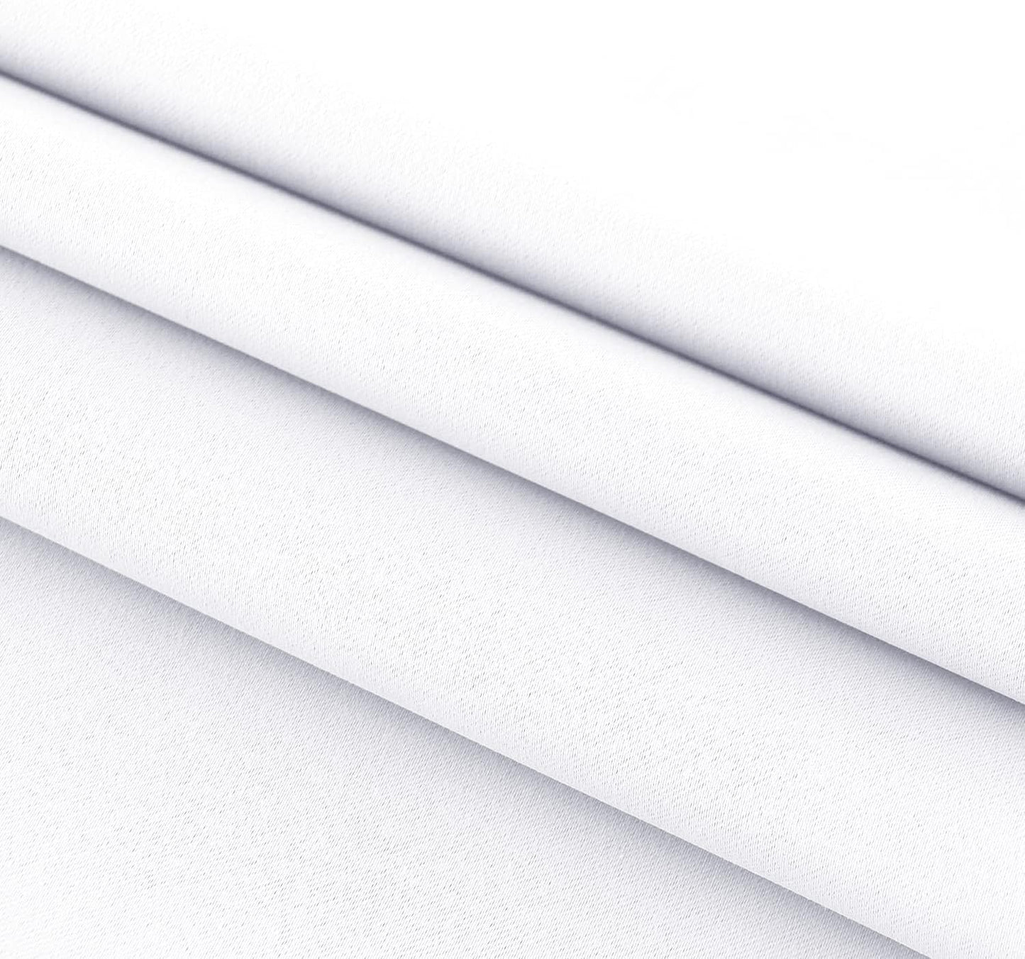 DWCN French Door Curtains – Rod Pocket Thermal Curtain for Doors with Glass Window, Kitchen and Patio Doors for Privacy, 54 X 72 Inches Long, 1 Curtain Panel with Tieback, Pure White