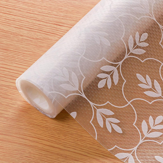 Cooyes Shelf Paper for Kitchen Cabinets Non Adhesive, Waterproof & Oil-Proof Kitchen Drawer Liner for Refrigerator Drawer Fridge Cupboard (23.6 Inch W x 354 Inch L)