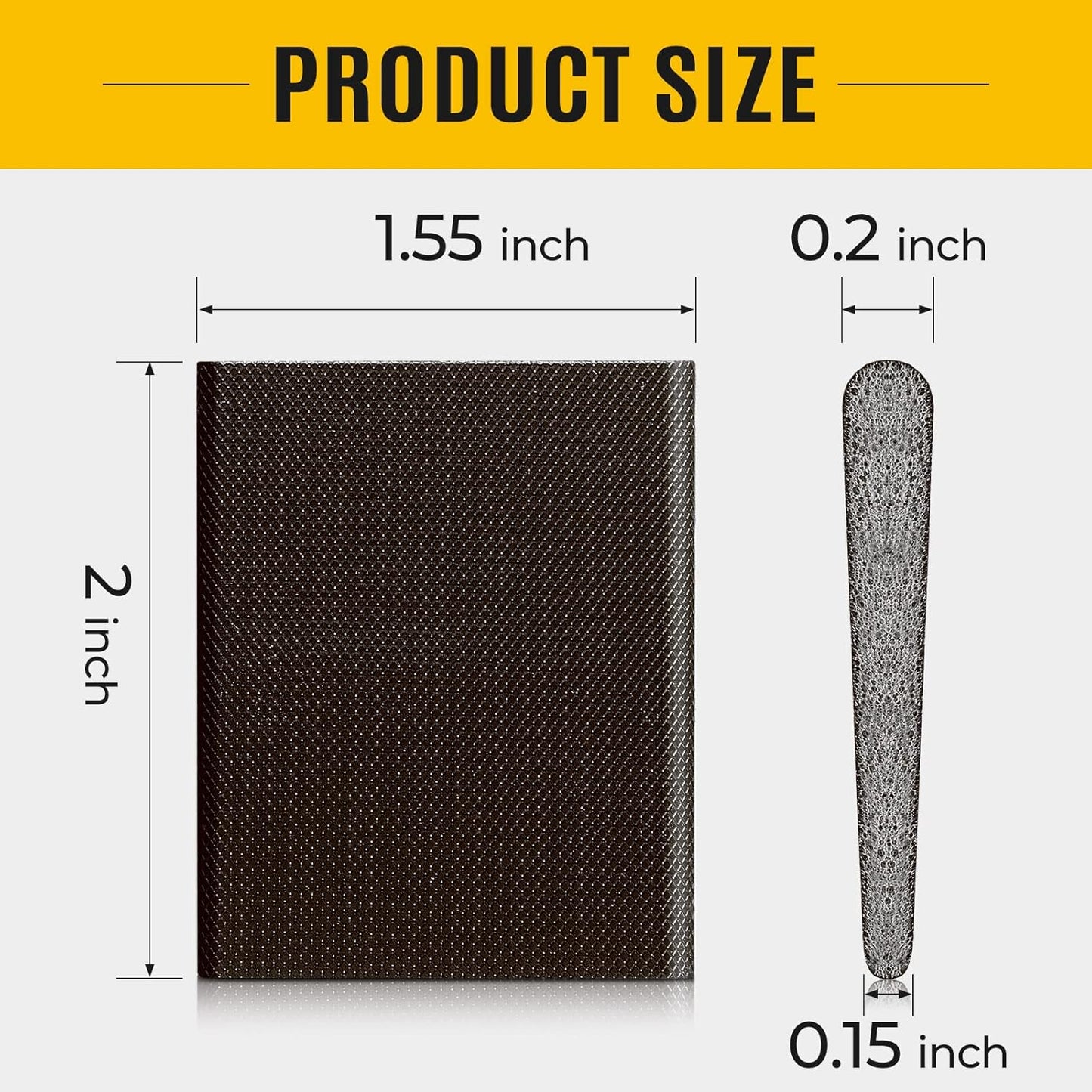 Zonon 16 Pieces Door Corner Seal Weatherstripping Exterior Door Frame Seal Draft Stopper Adhesive Corner Pads for Weather Stripping and Draft Protection (Brown)