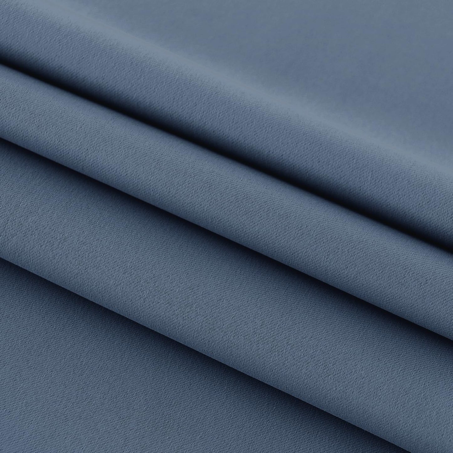 DWCN French Door Curtains – Rod Pocket Thermal Blackout Curtain for Doors with Glass Window, Kitchen and Patio Doors for Privacy, 36 X 72 Inches Long, 1 Curtain Panel with Tieback,Dusty Blue