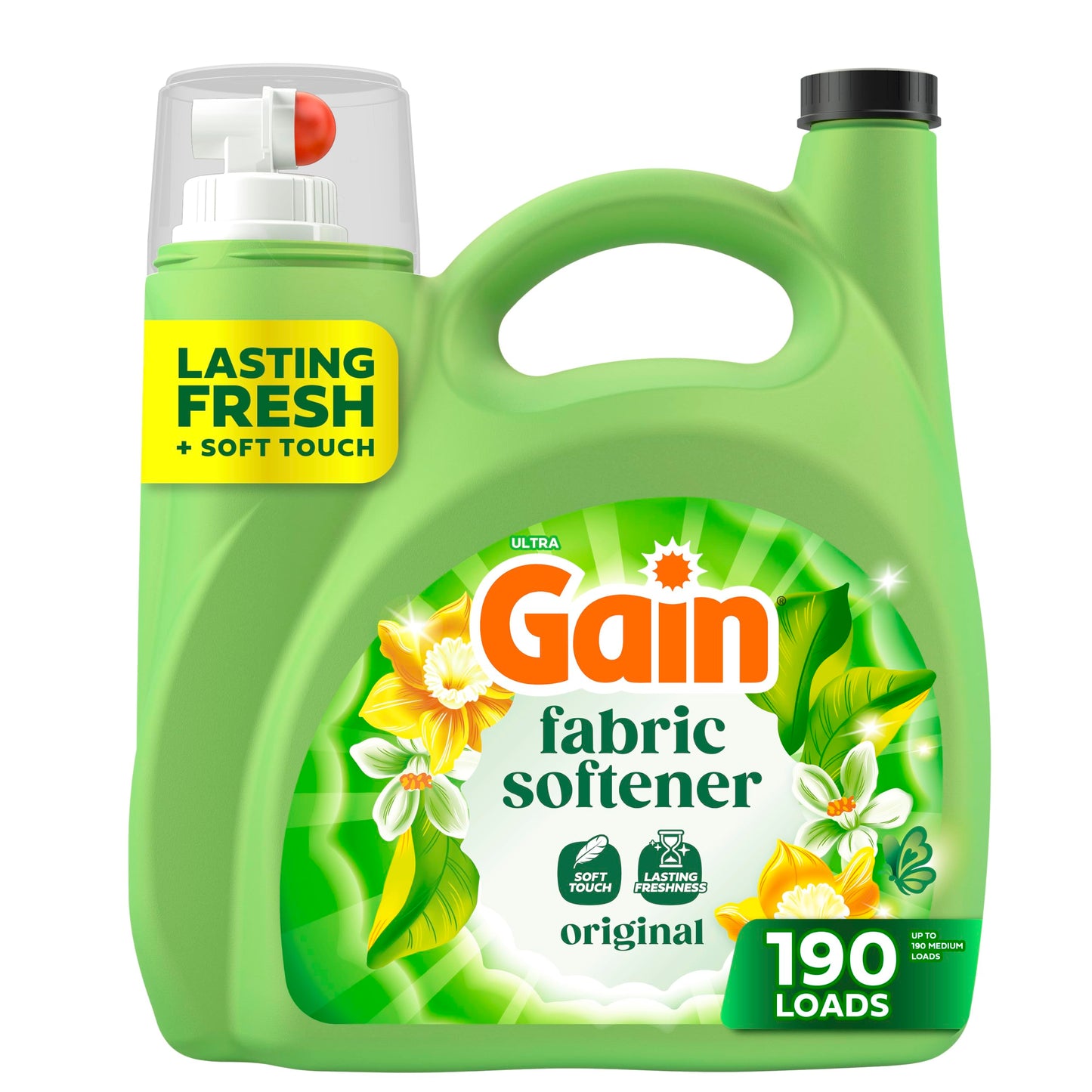Gain, Liquid Laundry Fabric Softener, Laundry Conditioner, Long Lasting Scent, Softens, Freshness