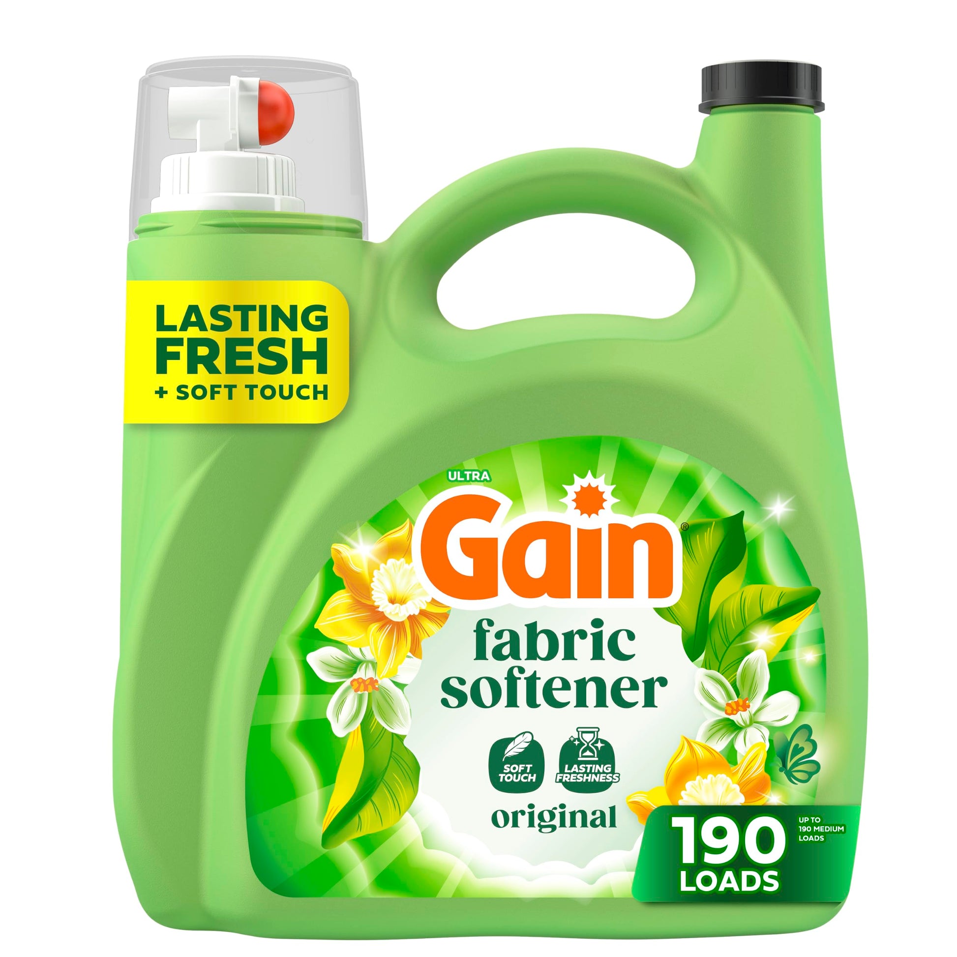 Gain, Liquid Laundry Fabric Softener, Laundry Conditioner, Long Lasting Scent, Softens, Freshness