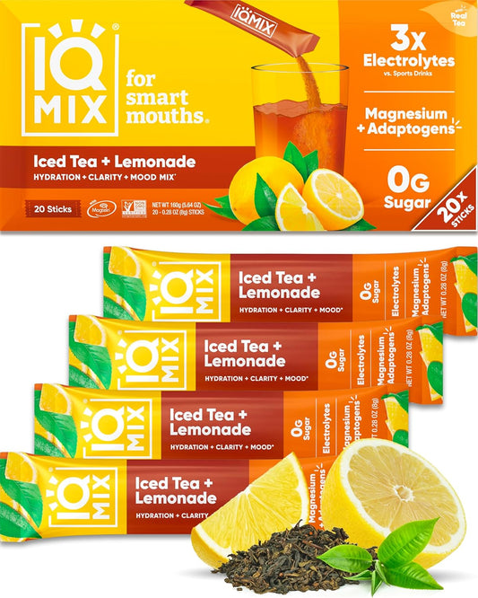 IQMIX Hydration Electrolyte Powder – 4-in-1 Formula for Hydration, Mental Clarity, Mood and