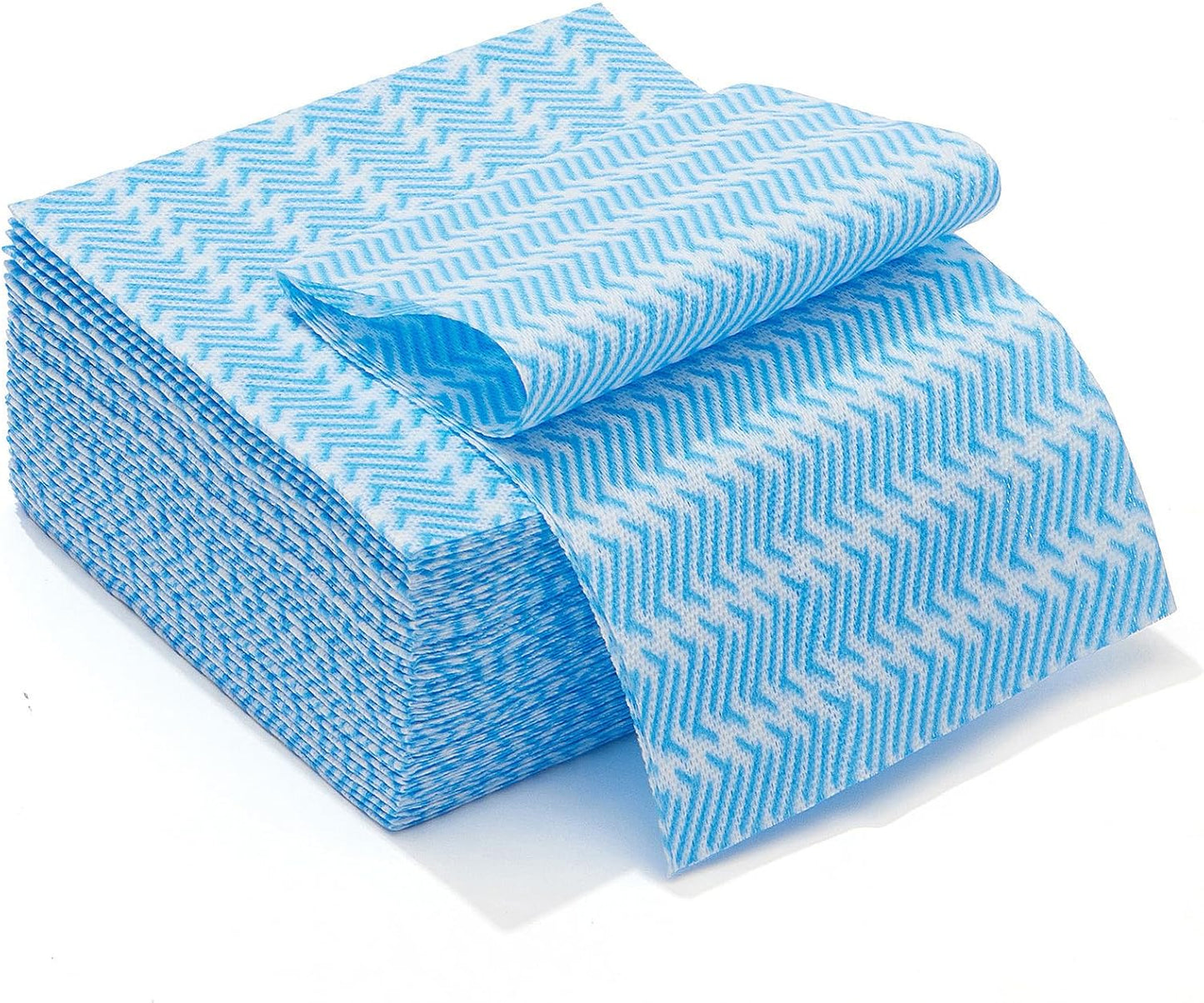 Handi Wipes Reusable Cloths Disposable Cleaning Towels Dry Kitchen Wipes Reusable Dish Towel Washcloths Dry Fast Multi-Purpose Heavy Duty Towels, Thick and Absorbnet 40 Count/Pack, Blue